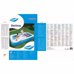 Bestway Blue Rectangular Familiy Pool De Luxe- 3.05m x 1.83m x 56cm - blue - Additional view 4