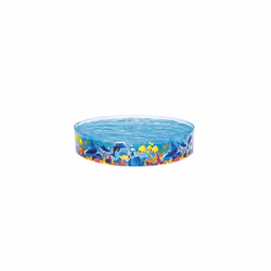 Bestway Fill 'n fun pool Φ2.44m x H46cm, Inflatable pool, 1612 L, Round, 3 yr(s), PVC, Vinyl, Multicolour