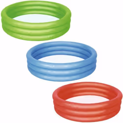 Bestway Inflatable Play Pool Φ1.52m x H30cm, Inflatable pool, 282 L, Round, 2 yr(s), Vinyl, Blue, Green, Red