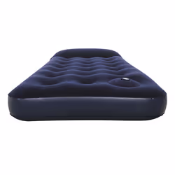 Bestway Flocked EASY Airbed - Single - 1.85m x 76cm x 28cm, Single mattress, Built-in air pump