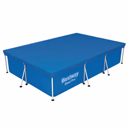 Bestway Pool Cover 3.0m x 2.01m, Cover, Blue, Polyethylene, 3 m, 2.01 m, 66 cm