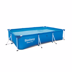 Bestway Steel Pro Power Pro Frame Pool 3.00m x 2.01m x 66cm - blue, 3300 L, Framed pool, Blue, 18.3 kg