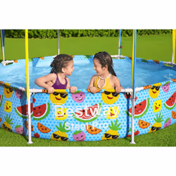 Bestway Steel Pro 2.44m x 51cm Splash-in-shade Play Pool, Orange/Yellow - Additional view 7