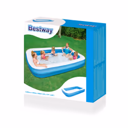 Bestway Inflatable Blue Rectangular Family Pool 3.05m x 1.83m x 46cm - Additional view 4