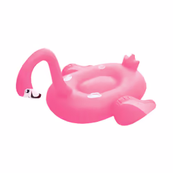 Bestway 69" x 68"/1.75m x 1.73m Supersized Flamingo Rider, Pink, Ride-on float, Vinyl, 1400 mm, 1980 mm, 0.32 mm