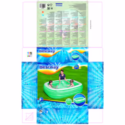 Bestway Blue Rectangular Family Pool 2.01m x 1.5m x 51cm - Additional view 8