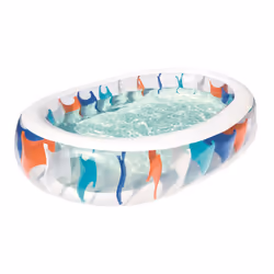 Bestway Inflatable Elliptic Family Pool 2.29m x 1.52m x 51cm - blue - Additional view 4