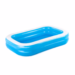 Bestway Blue Rectangular Familiy Pool -2.62m x 1.75m x 51cm - blue, 778 L, 6 yr(s), Vinyl, Blue, White