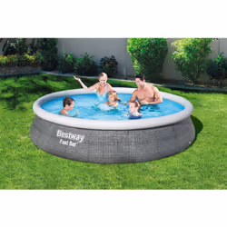 Bestway Fast Set 57376 above ground pool Inflatable pool Round 7340 L Grey - Additional view 5