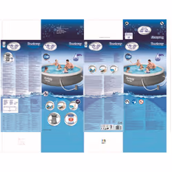 Bestway Fast Set 57376 above ground pool Inflatable pool Round 7340 L Grey - Additional view 6