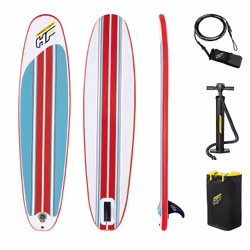 Bestway 65336, Stand Up Paddle board (SUP), Flat, W-Concave, Blue, Polyvinyl chloride (PVC), Tritech, 90 kg