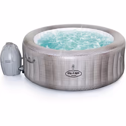 Lay-Z-Spa Cancun Hot Tub with Stylish Rattan Design, AirJet Inflatable Spa, 2 - 4 Person