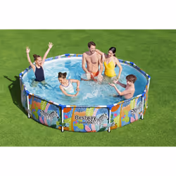 Bestway 56985 above ground pool Framed pool Round 4062 L Multicolour - Additional view 6