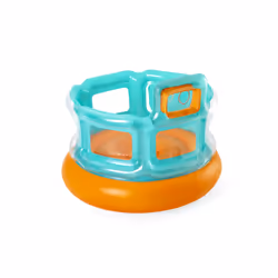 Bestway Up, In & Over 60" x 60" x 46"/1.52m x 1.52m x 1.17m Hops 'N Hoops Bouncer