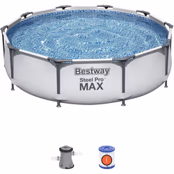 Bestway 10''X30'' Steel Pro Frame Swimming Pool inc. Filter Pump