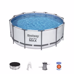 Bestway 12ft x 48inch Deep Swimming Pool Steel Pro Max Above Ground