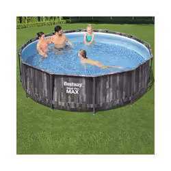 Bestway 12ft x 39.5in Steel Pro MAX Grey Frame Pool Set