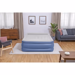 Bestway Tritech Inflatable Raised Height Queen Airbed Mattress w/ Built-In Pump