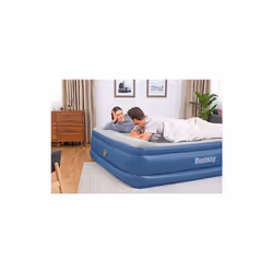 Bestway Tritech Inflatable Indoor King Airbed Air Mattress with Built-In AC Pump