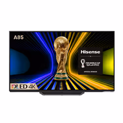 Hisense 5A85HTUK, 165.1 cm (65"), 4K Ultra HD, OLED, Smart TV, Wi-Fi, Black