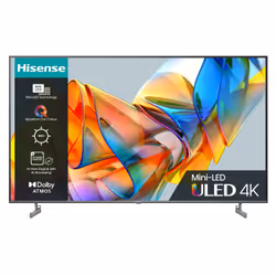 Hisense 65U6KQTUK, 165.1 cm (65"), 3840 x 2160 pixels, QNED MiniLED, Smart TV, Wi-Fi, Grey