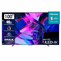 Hisense U7KQ 100U7KQ, 2.54 m (100"), 3840 x 2160 pixels, LED, Smart TV, Wi-Fi, Black