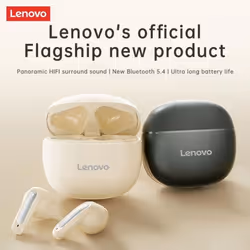 Original Lenovo EA140 TWS Wireless Earphones Bluetooth 5.4 Headphones Low Latency Gaming Headset Noise Reduction LED Earbuds With Mic - black