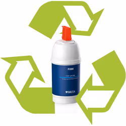 BRITA P1000 replacement filter cartridge for BRITA filter taps, reduces chlorine, limescale and impurities