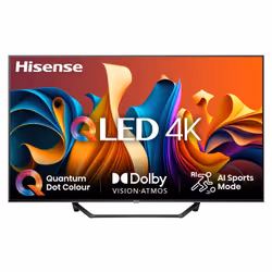 Hisense 43A7NQ, 109.2 cm (43"), 3840 x 2160 pixels, QLED, Smart TV, Wi-Fi, Grey