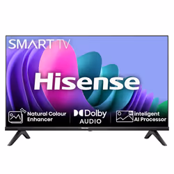 32 Inch Smart TV 32E4NTUK - HD Resolution, Natural Colour Enhancer, DTS Virtual:X & Dolby Audio, AI Sports Mode, VIDAA OS wit ...