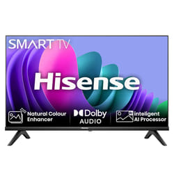 32 Inch Smart TV 32E4NTUK - HD Resolution, Natural Colour Enhancer, DTS Virtual:X & Dolby Audio, AI Sports Mode, VIDAA OS with Youtube, Netflix and