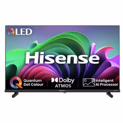 Hisense Smart TV Full HD 32E5NQTUK 32" Ultra HD HDR QLED Freeview TV Black