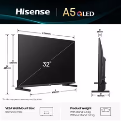 Hisense 32A5Q TV 81.3 cm (32") Full HD Smart TV Wi-Fi Black