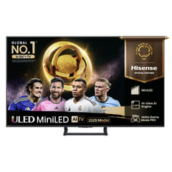 Hisense 65" E8QTUK MiniLED 144Hz Smart AI TV with Freely