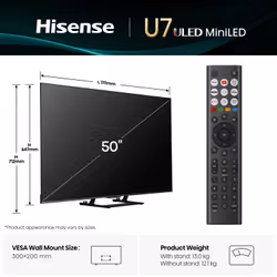 Hisense 65" S7NQTUK Canvas TV with Freely & ArtMode