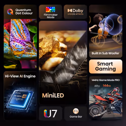 Hisense 65" S7NQTUK Canvas TV with Freely & ArtMode