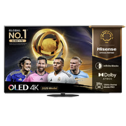 Hisense 55" A85QTUK OLED Smart AI TV with Freely