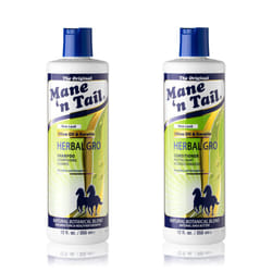 Mane 'n Tail: Herbal Gro Shampoo + Conditioner (12 oz Each)  Olive Oil Complex That Helps Strengthens & Nourishes Hair