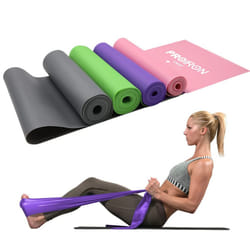 Latex-Free Resistance Bands, Exercise Bands for Strength Training, Yoga, Pilates, Stretching, Home Gym Workout, Upper Lower Body, Light Medium Heavy
