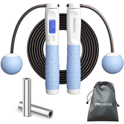 Skipping Rope, Digital Jump Rope Adjustable Weights/Length Cordless Jumping Rope with Calorie Counter/Alarm Reminder Weighted Jump Rope for Fitness,