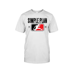 SIMPLE PLAN SP Baseball Style Logo Raglan T-shirt - L