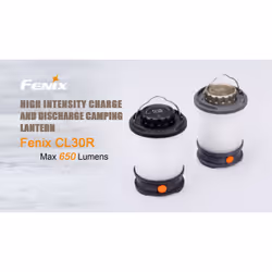 Fenix CL30R Battery powered camping lantern USB port