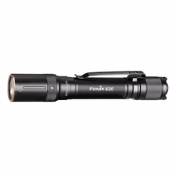 Fenix E20 V2.0, Hand flashlight, Black, Duraluminium, Buttons, Rotary, 2 m, IP68