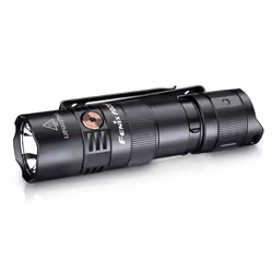 Fenix PD25RSTBK, Hand flashlight, Black, Aluminium, Buttons, Battery level, 2 m