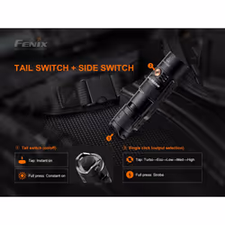 Fenix PD25RSTBK Black Hand flashlight LED - Additional view 6