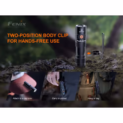 Fenix PD25RSTBK Black Hand flashlight LED - Additional view 7