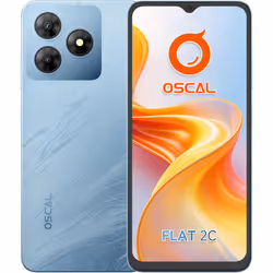 OSCAL Flat 2C Android Mobile Phone 2GB 64GB/TF 2TB - Blue