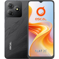 OSCAL Flat 2C Android Mobile Phone 2GB 64GB/TF 2TB - Black