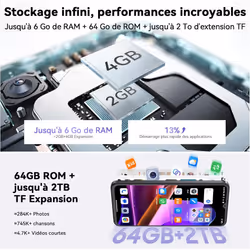 OSCAL Flat 2C Android Mobile Phone 2GB 64GB/TF 2TB - Black