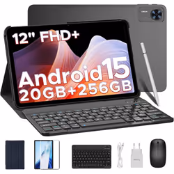 DOOGEE T36 Tablet  Android 15  20 GB+ 256 GB/2 TB Tablet with SIM - Black